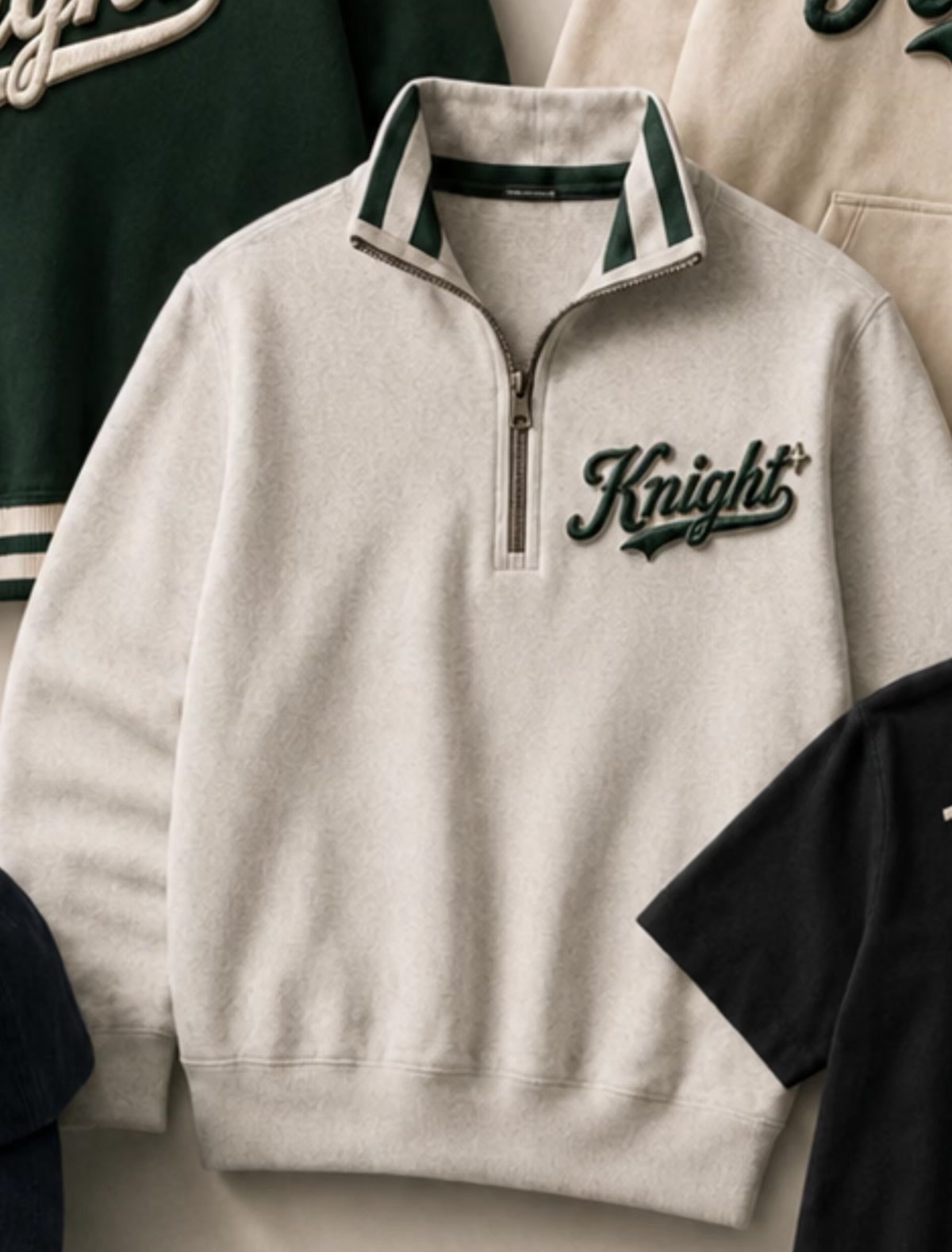 KNIGHT Maison quarter zip fleece